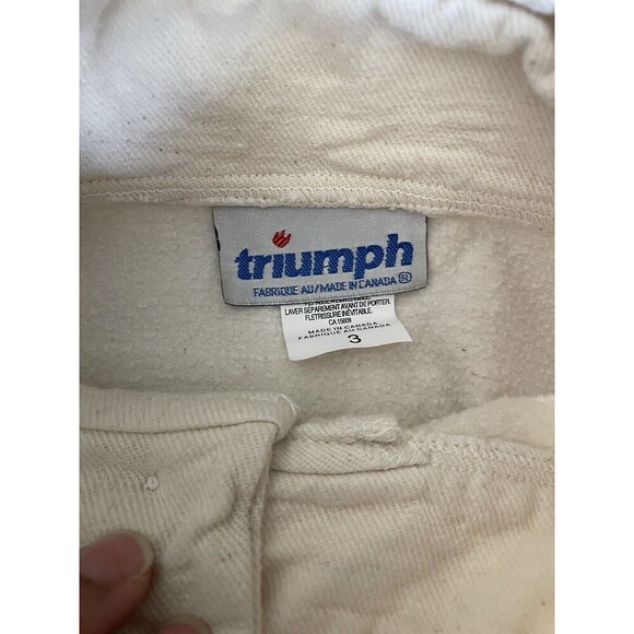Vintage Embroidered Toronto Standup Collar Woven Quarter Button Triumph Pullover - Picture 5 of 8